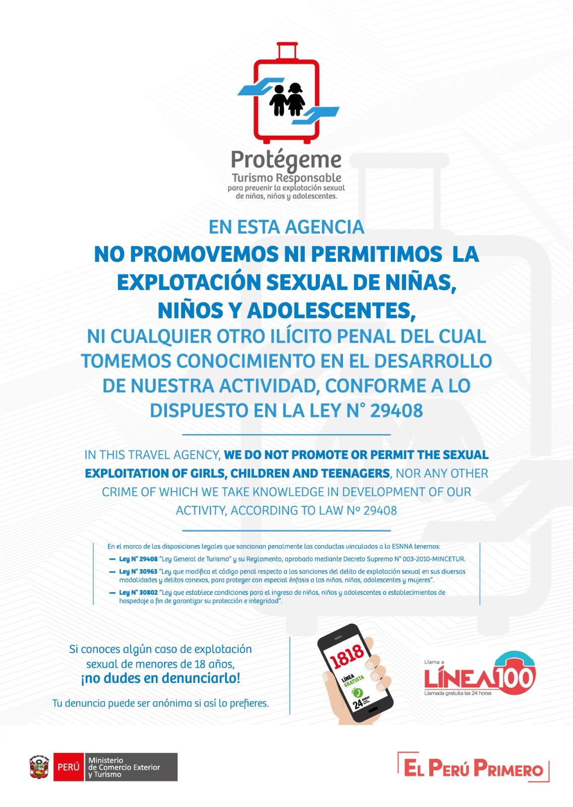 Prevención ESNNA en el Turismo